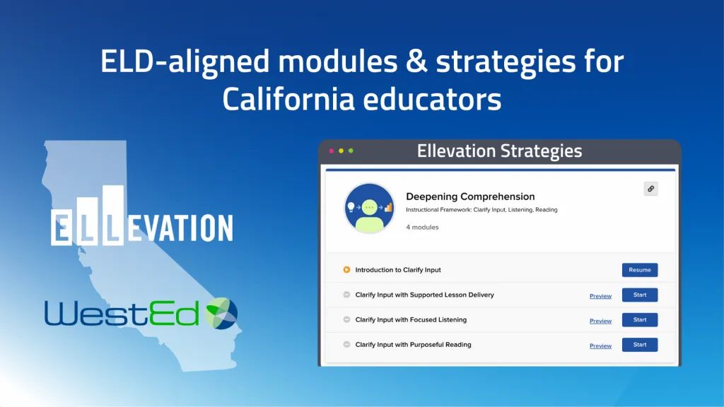 ELD-aligned modules & strategies for California educators