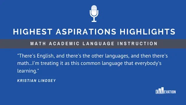 Academic Language Instruction: Everyone is a Math Learner with Kristian Lindsey