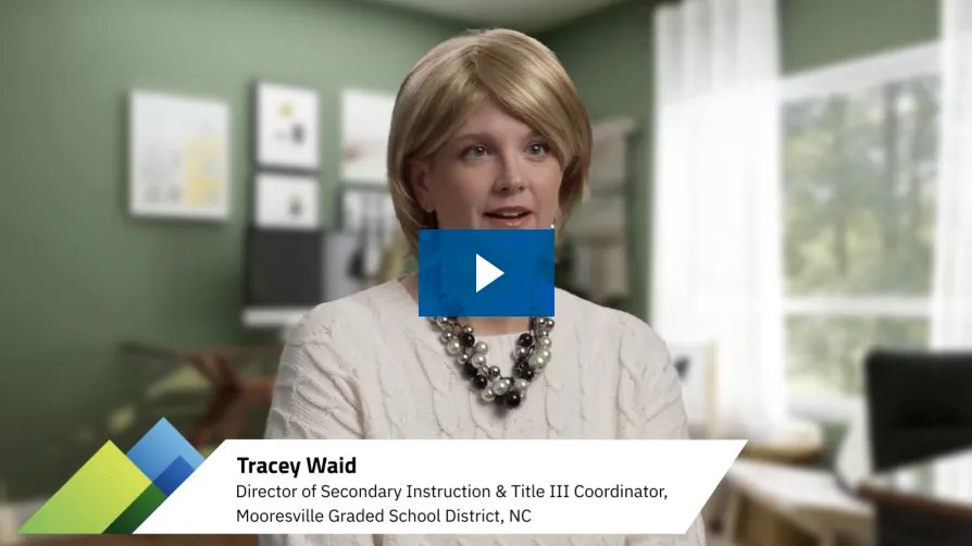 Hear from our Partners cover image of Tracey Waid, Director of Secondary Instruction and Title III Coordinator in Mooresville GSD in North Carolina. 