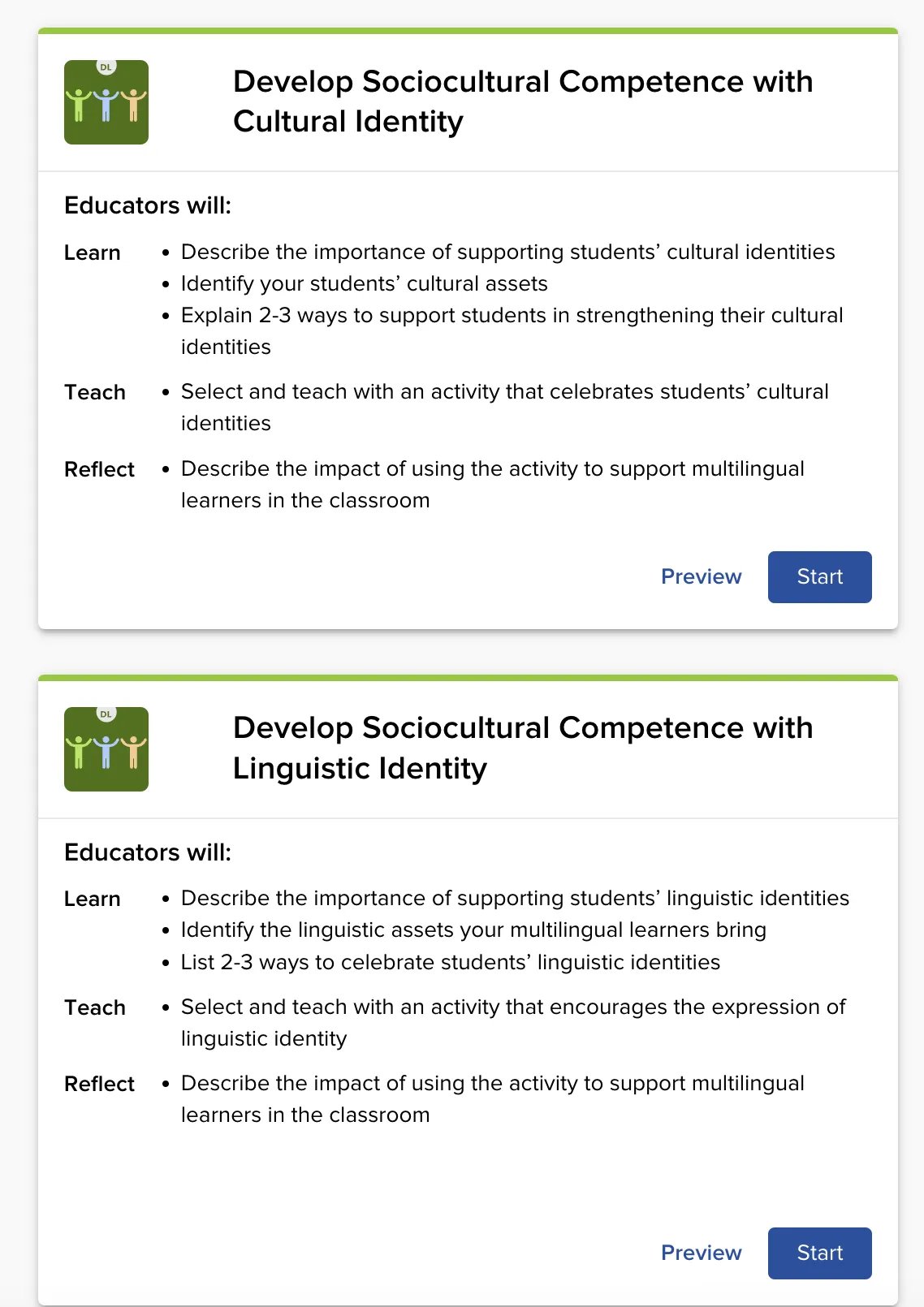 Ellevation Strategies modules focusing on cultural and linguistic identity