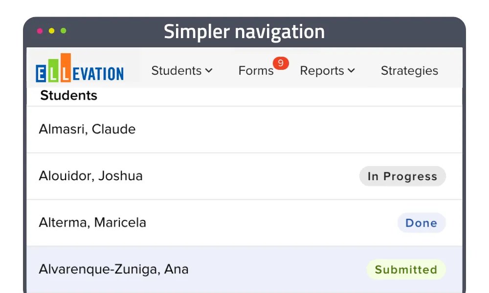 New masthead and status chips in Forms product screenshot