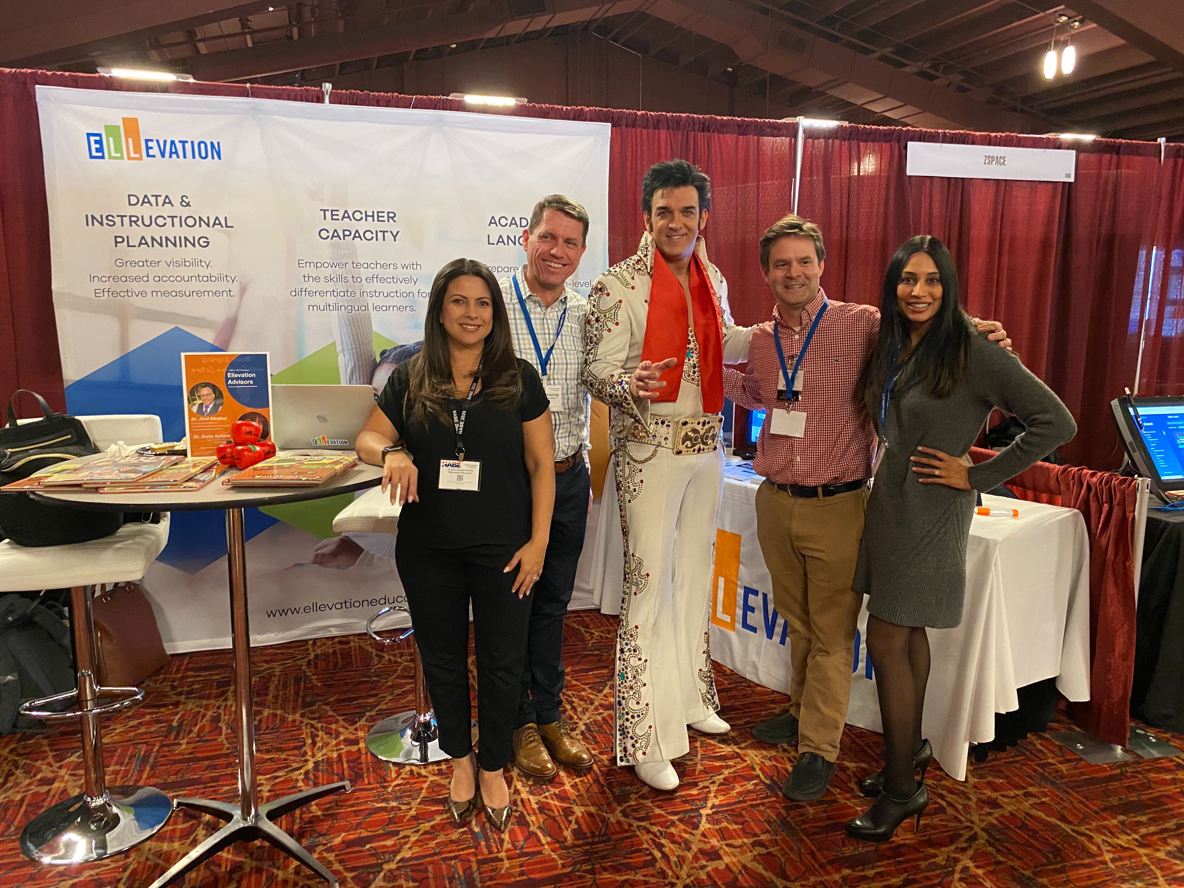 ellevation booth at nabe 2020 for multilingual leaners