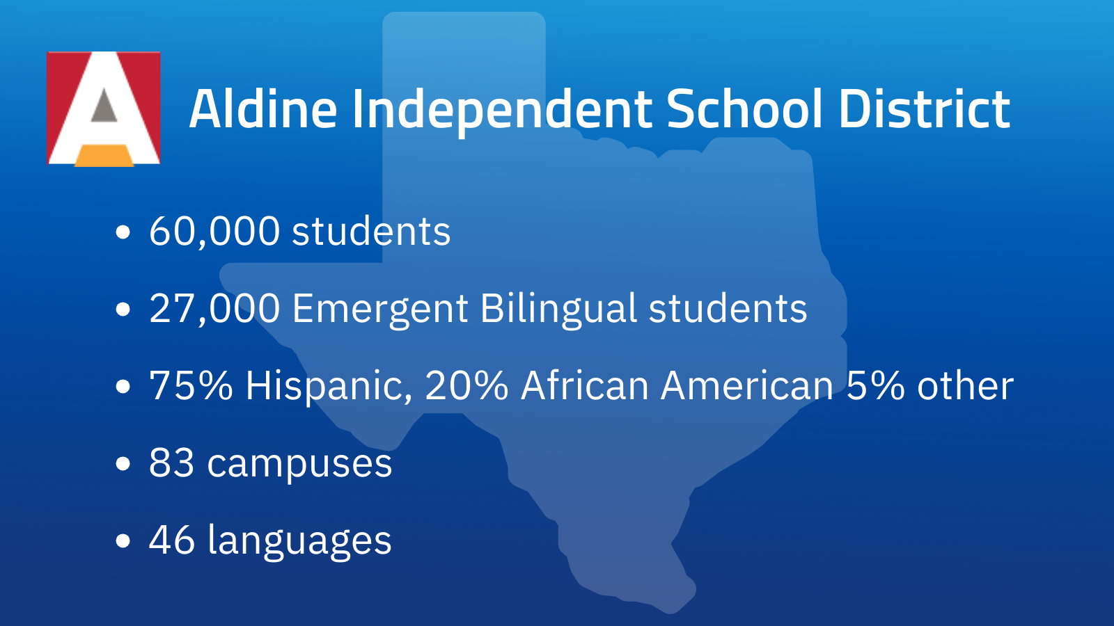 Aldine ISD: Creating a positive culture of professional learning to ...