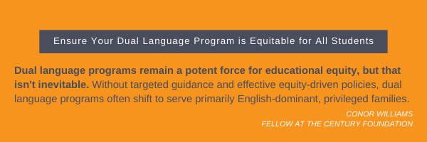 How dual language programs can be a potent force for educational equity